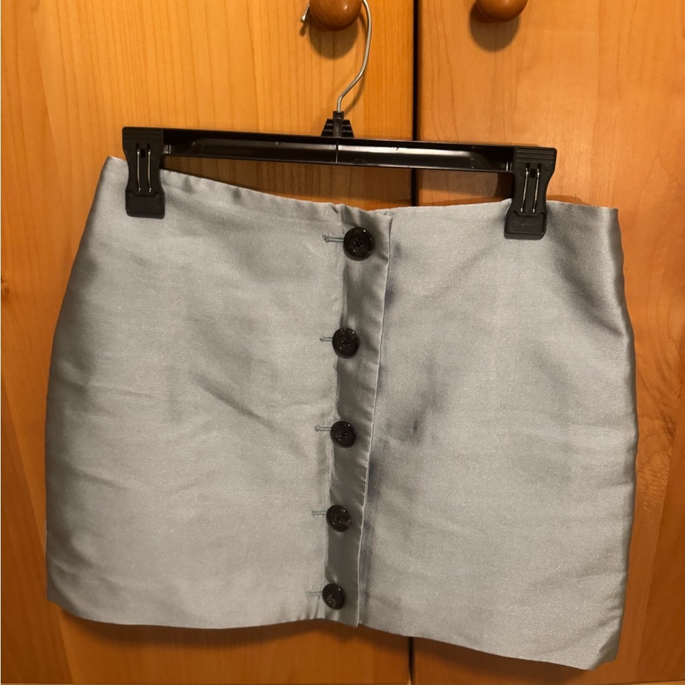 Urban Outfitters Light Blue Button Skirt
